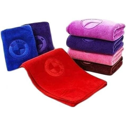فوطة مايكروفايبر عالية الجودة للسيارات، 40×60 سم - قطعة واحدة متعددة الالوان 